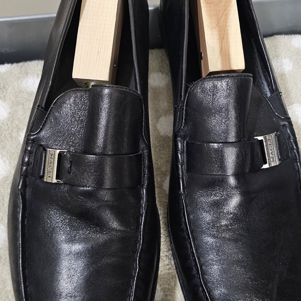 Bruno Magli Black Leather Loafers for Men - Picture 11 of 12